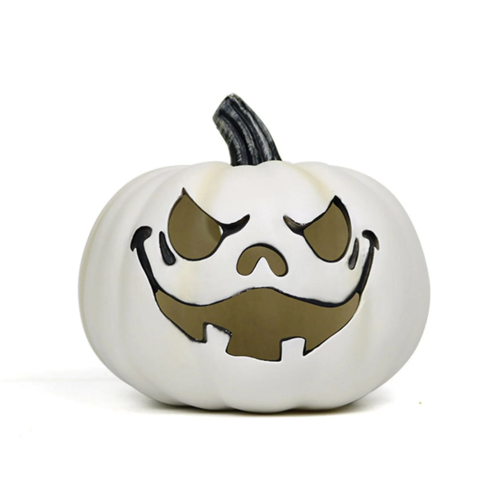 Pumpkin Decor Halloween Pumpkins Pumpkins White Halloween Pumpkin Decoration with Scary Face, Rea... | Walmart (US)