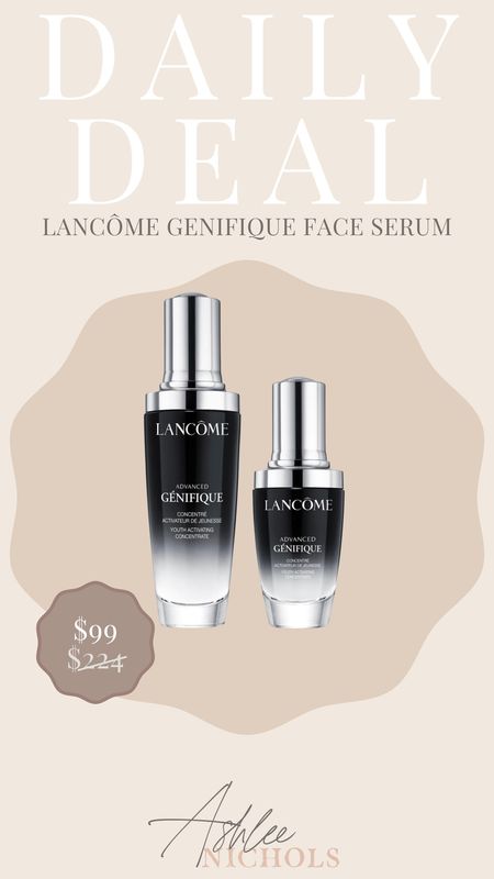 Daily deal!! The Lancome Génifique face serum is on sale!! Love this serum!!

Daily deals, on sale, Lancome face serum, beauty, skincare 

#LTKfindsunder100 #LTKfindsunder50 #LTKbeauty