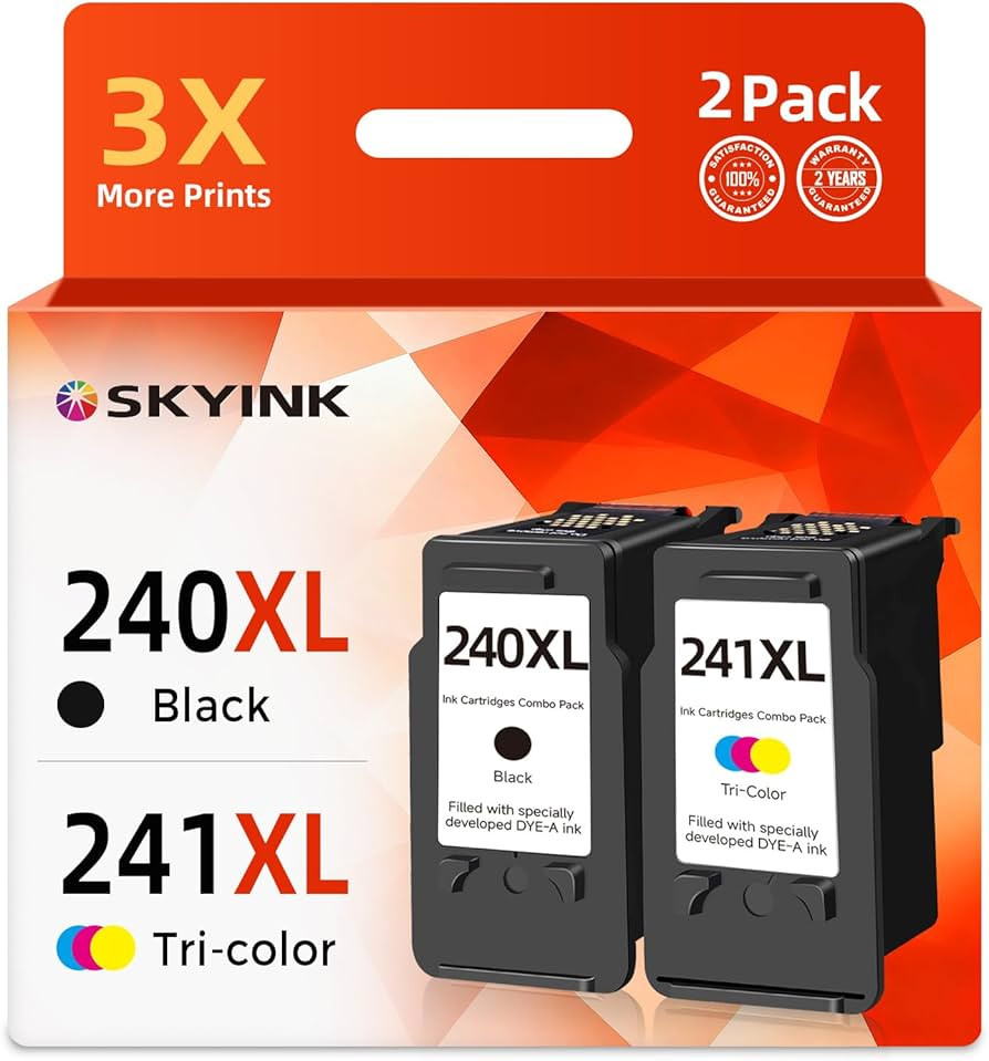 PG-240 CL-241 XL Ink Cartridge Compatible Replacement for Canon 240XL 241XL Combo Pack Work With ... | Amazon (US)