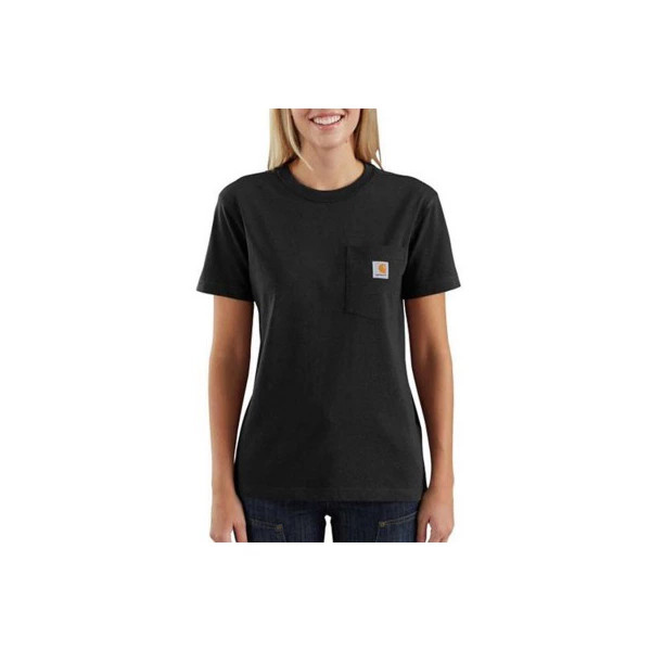 Women's Carhartt WK87 Workwear Pocket T-Shirt XSmall Black | Scheels