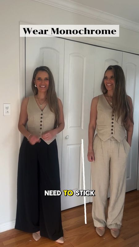 This beige linen set is so good 
Linen pants sz 2 and linen vest sz XS

I’m 5’5” 122 lbs 



#LTKmidsize #LTKVideo #LTKfindsunder50