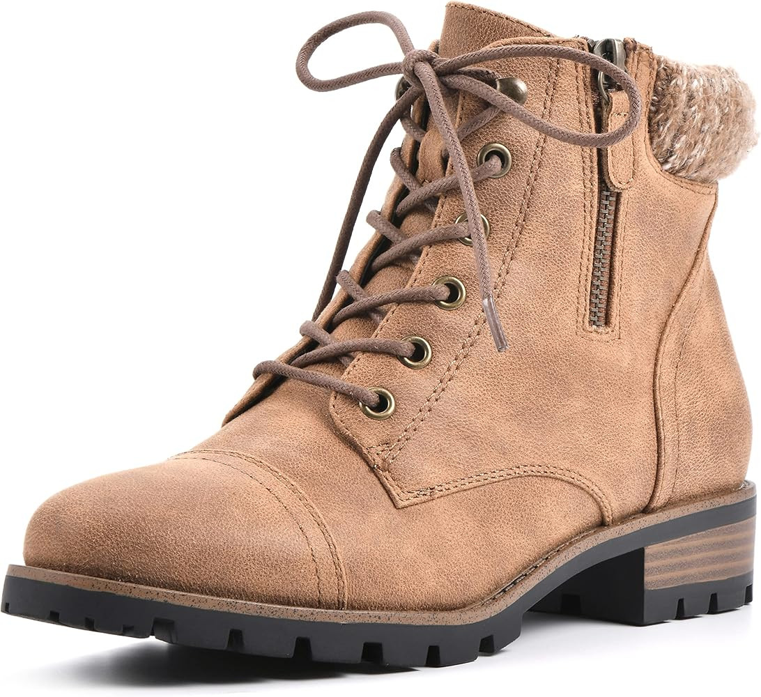 WHITE MOUNTAIN Shoes Daisy Women's Lace-up Water Resistant Bootie | Amazon (US)