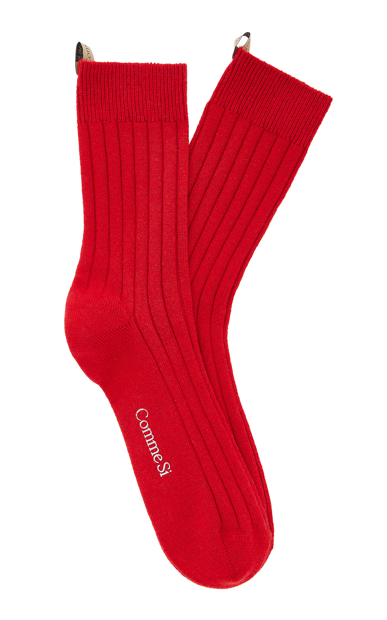 Comme Si - The Cashmere Sock - Red - 39/42 - Moda Operandi | Moda Operandi (Global)