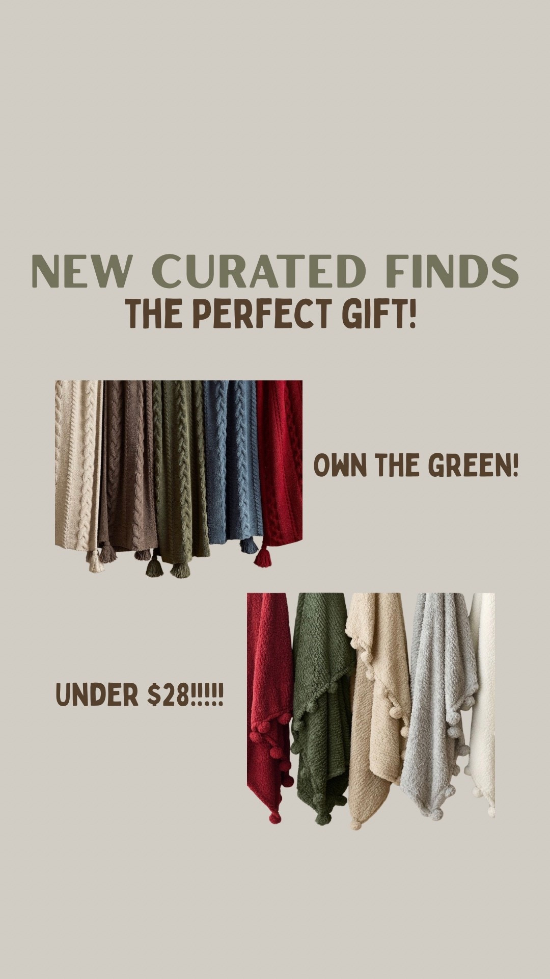 These throws are on major sale and they make the perfect gift! 

#LTKHoliday #LTKGiftGuide #LTKdayinmylife