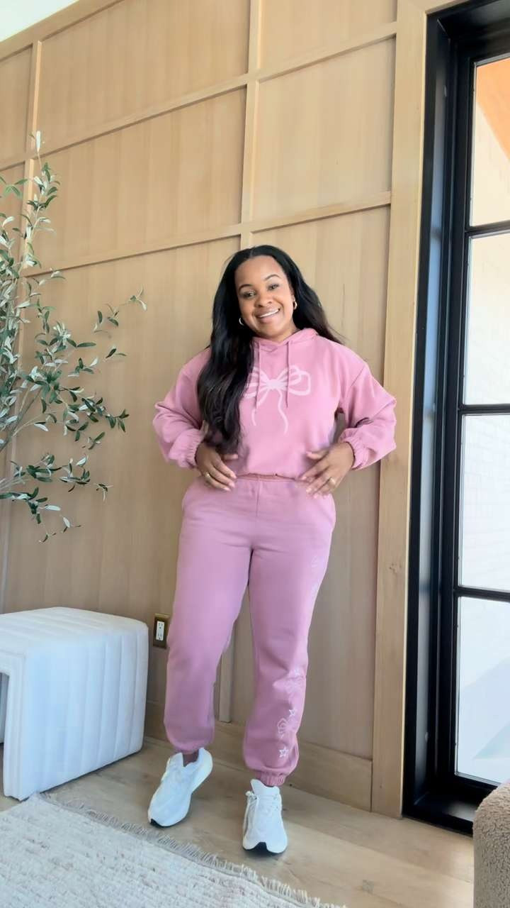 This set from Walmart is so cute! 💞 Wearing a size medium. Both the top and bottom are only $16!  

 #LTKootd #LTKStyleTip #LTKShoeCrush