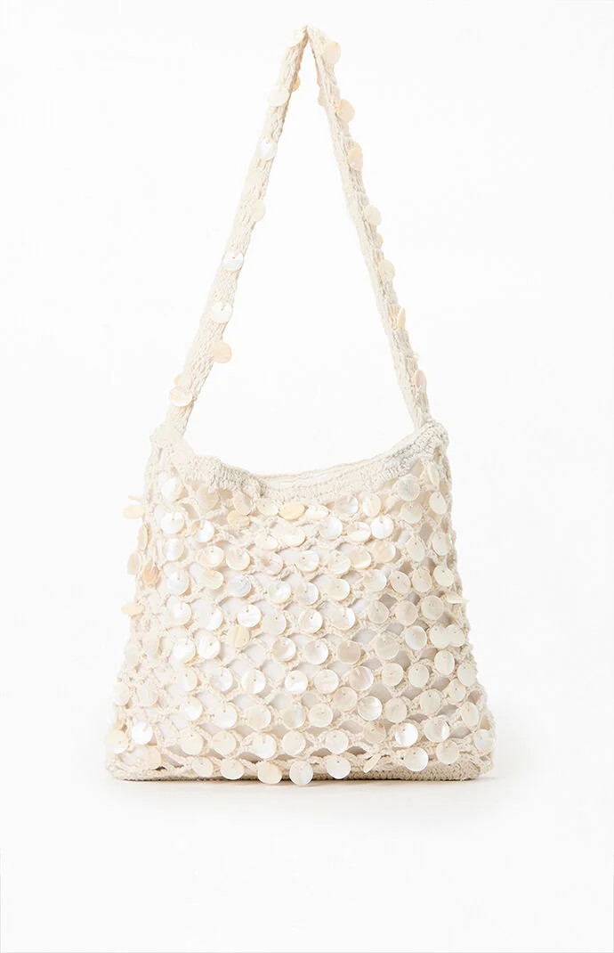 Tidepool Crochet Tote Bag in Natural | PacSun