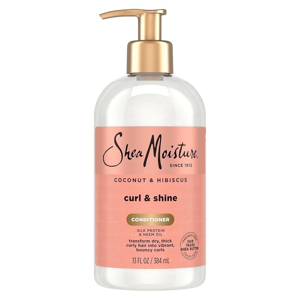 SheaMoisture Curl & Shine Conditioner Coconut & Hibiscus, for Thick, Curly Hair to Moisturize & S... | Amazon (US)