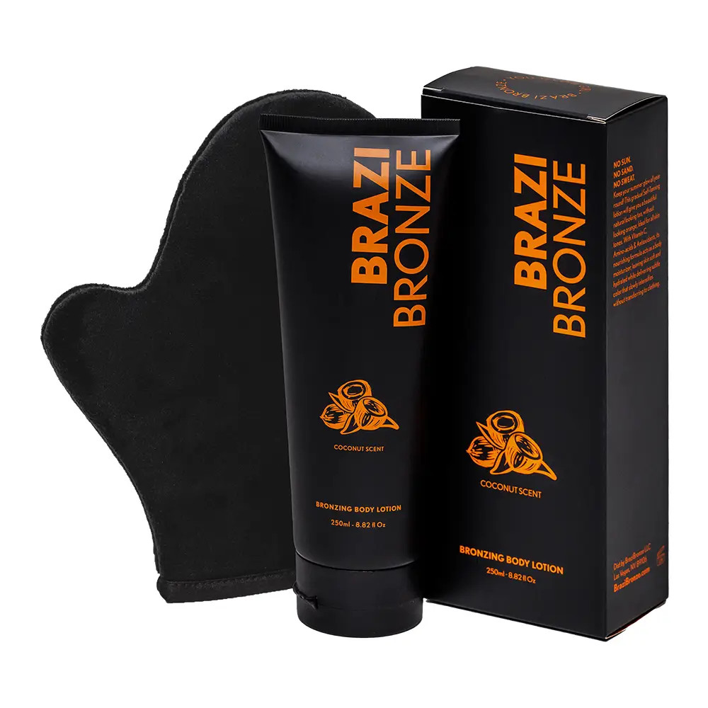 Vegan Self-Tan Moisturizing Lotion with Vitamin C | Brazi Bronze 