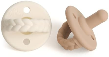 Itzy Ritzy Silicone Pacifiers for Newborn - Itzy Soother Pacifiers Feature Collapsible Handle & T... | Amazon (US)