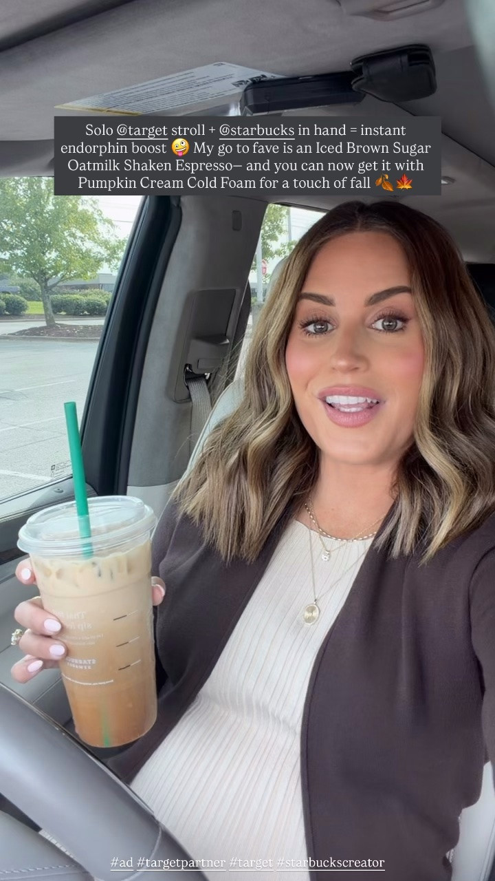 #ad @target has a way of turning “I’m just going to take a quick peek” into a cart full of things I suddenly can’t live without. 😂🍂 Add a @Starbucks fall drink to the equation and honestly, I never stood a chance.

#targetpartner #target #starbuckscreator #liketkit

#LTKSeasonal #LTKootd #LTKmomlife