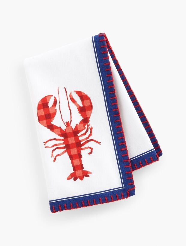 Lobster Print Fabric Napkins | Talbots