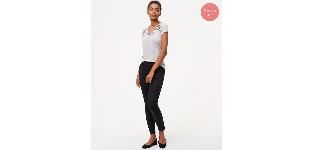 LOFT Zip Skinny Utility Pants in Marisa Fit | LOFT