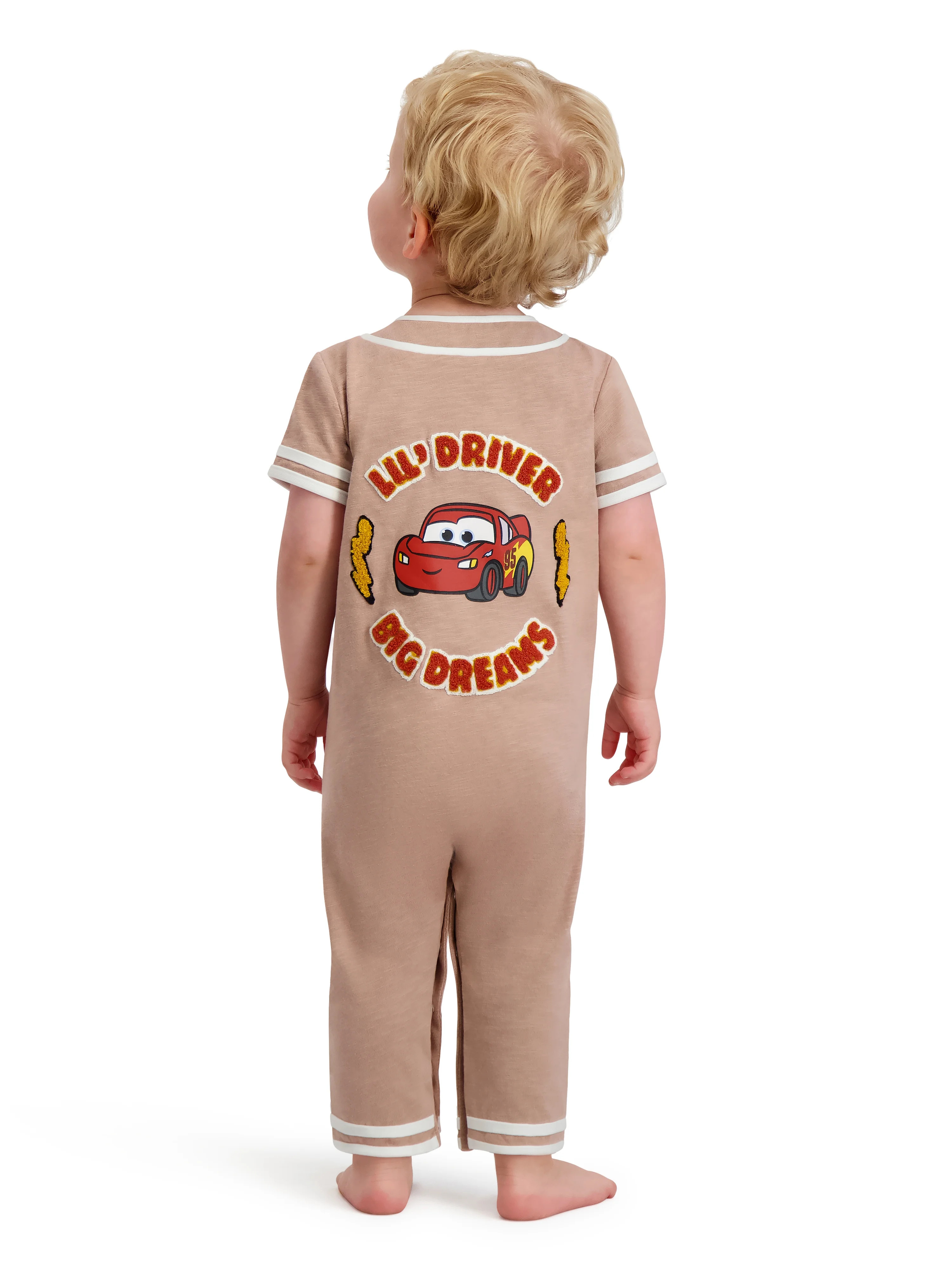 Cars Baby Boy Short Sleeve Romper, Sizes 0/3 Months-24 Months | Walmart (US)