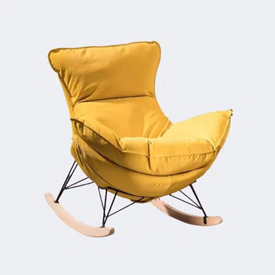 Light Luxury Style Eggshell Leisure Rocking Chair Rocking Chair | Wayfair North America