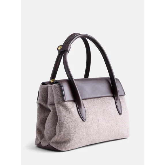 Free Assembly Women's Satchel, Tan Gray | Walmart (US)