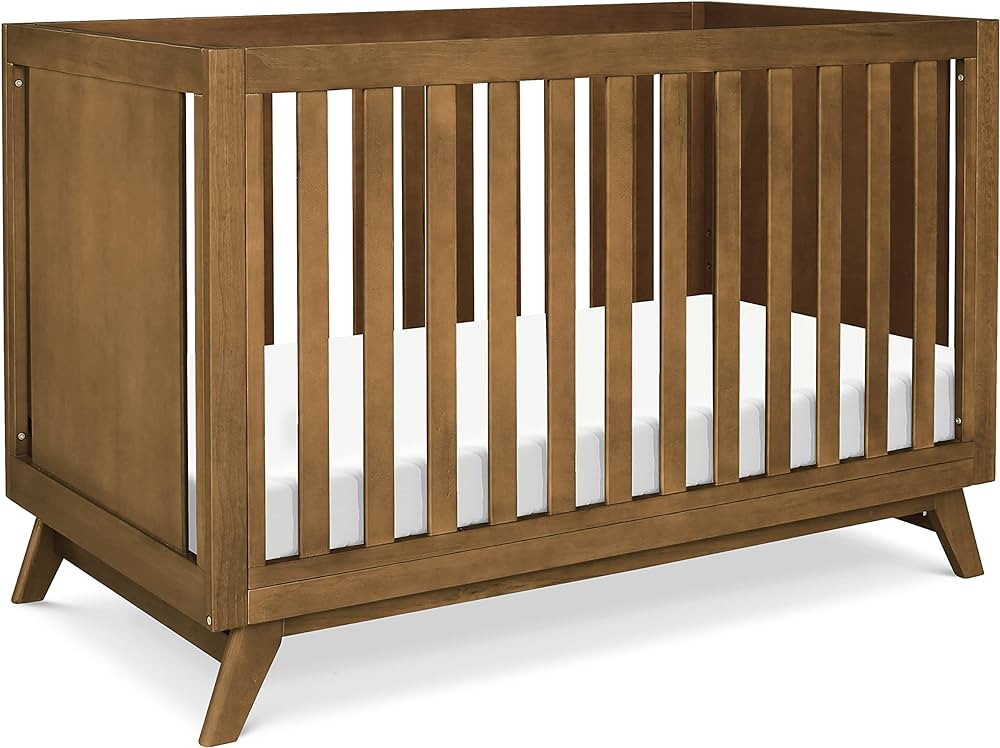 DaVinci Otto 3-in-1 Convertible Crib in Walnut, Greenguard Gold Certified | Amazon (US)