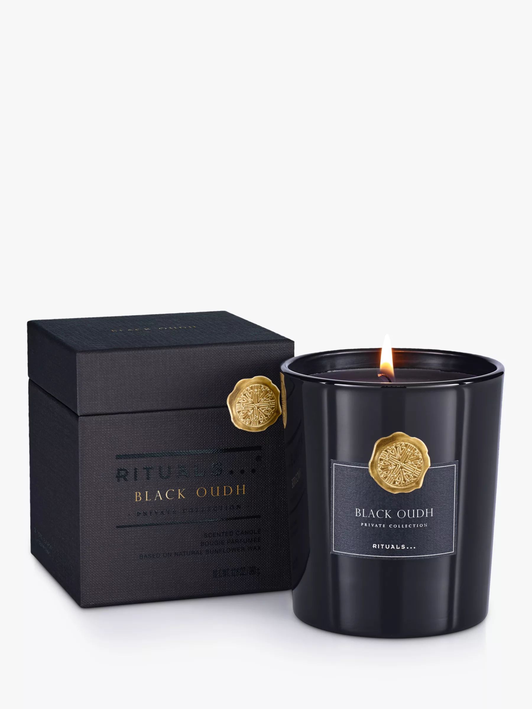 Rituals Private Collection Black Oudh Scented Candle, 360g | John Lewis (UK)