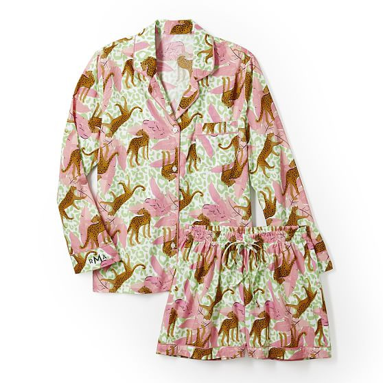 Leopard Print Short Pajama Set | Mark and Graham