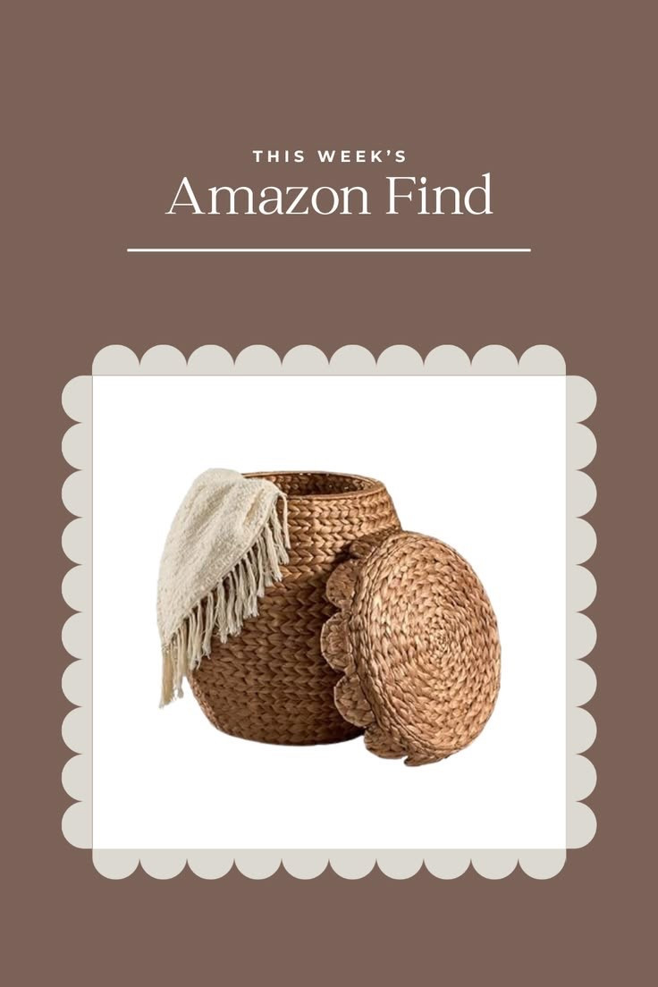 This scalloped multipurpose hyacinth storage basket is a grab-it-while-you-can kind of find. Don't sleep on it  

#LTKmomlife #LTKHome #LTKBaby