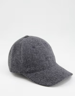 Topshop Melton Cap in Gray | ASOS (Global)