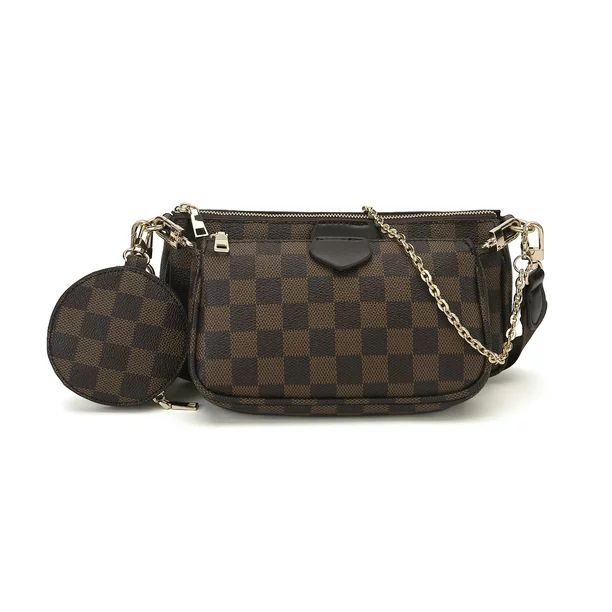 RICHPORTS Checkered Shoulder Bags Fashion Handbags For Womens 7PCS Set - Walmart.com | Walmart (US)