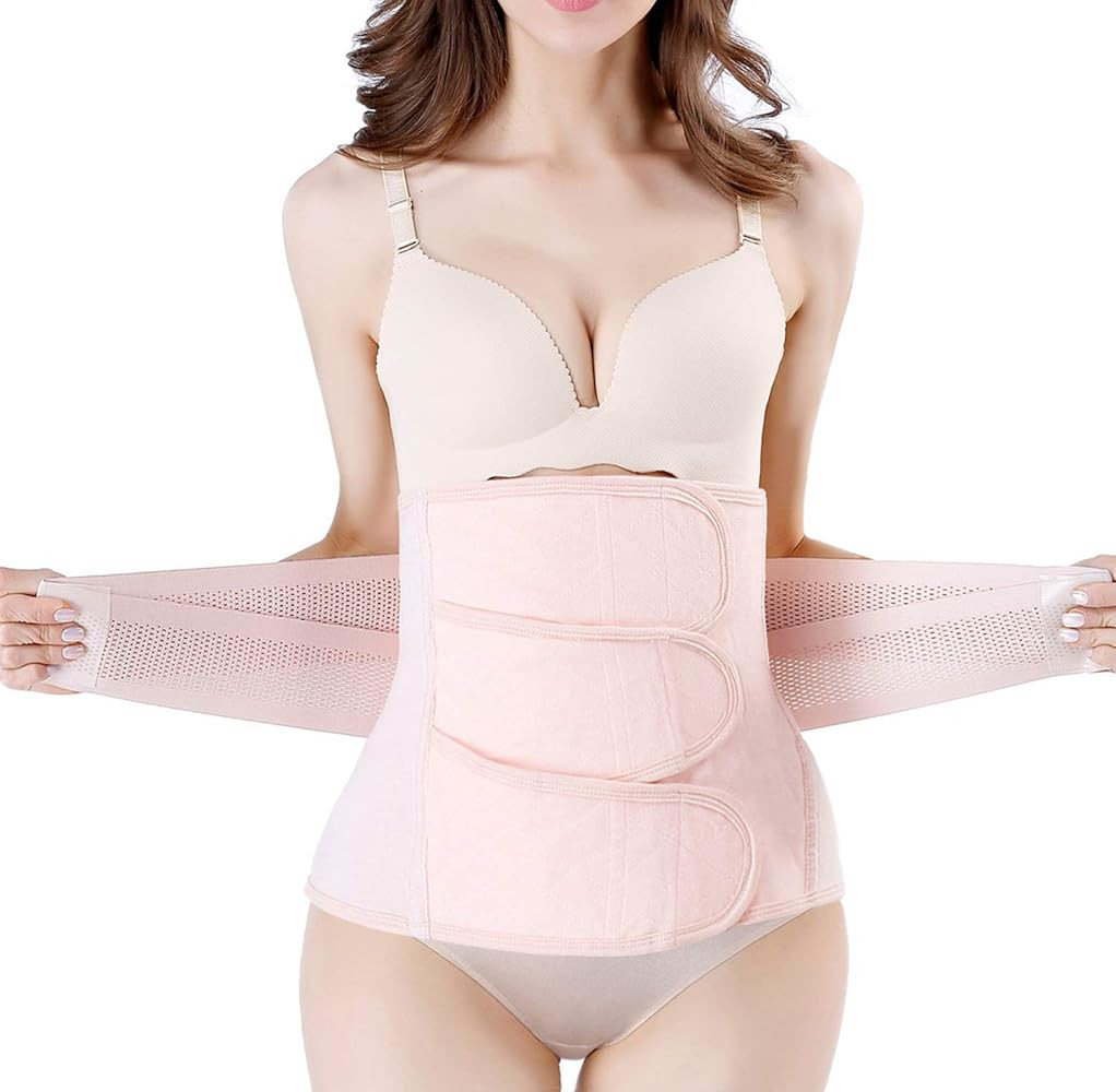 Postpartum Girdle C-Section Recovery Belt Back Support Belly Wrap Belly Band Shapewear | Amazon (US)