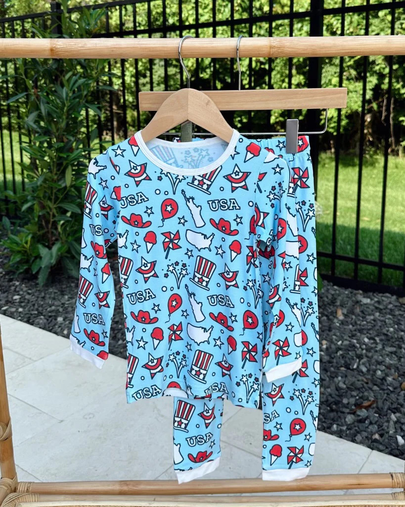 Lady Liberty Two Piece Set | Kids & Baby 4th of July Loungewear | Ollie's Day