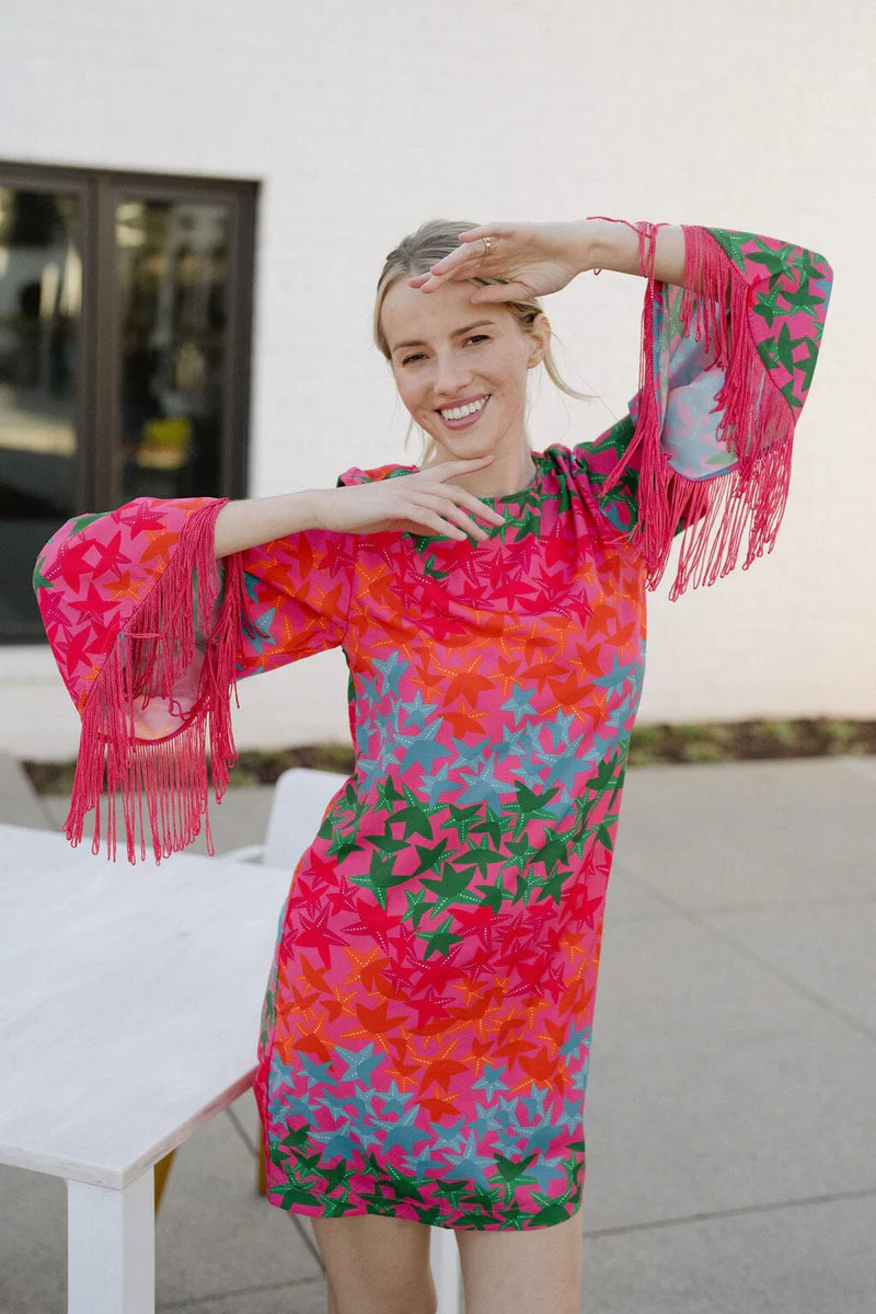 Silvia-Fringe-Dress-Starfish | Briton Court