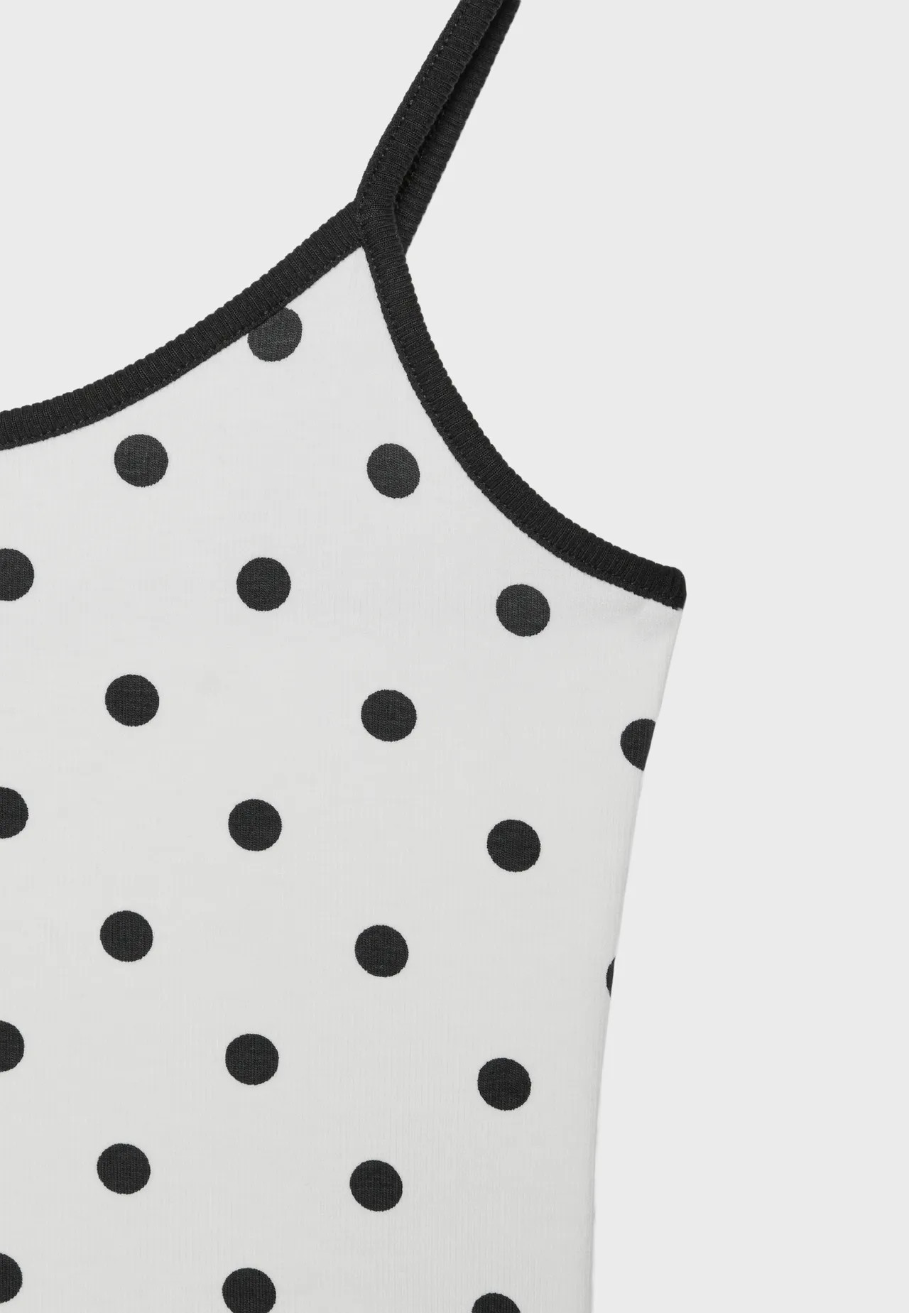 B07 Ribbed polka dot strappy top - Women's Polka dots | Stradivarius United Kingdom | Stradivarius (UK)