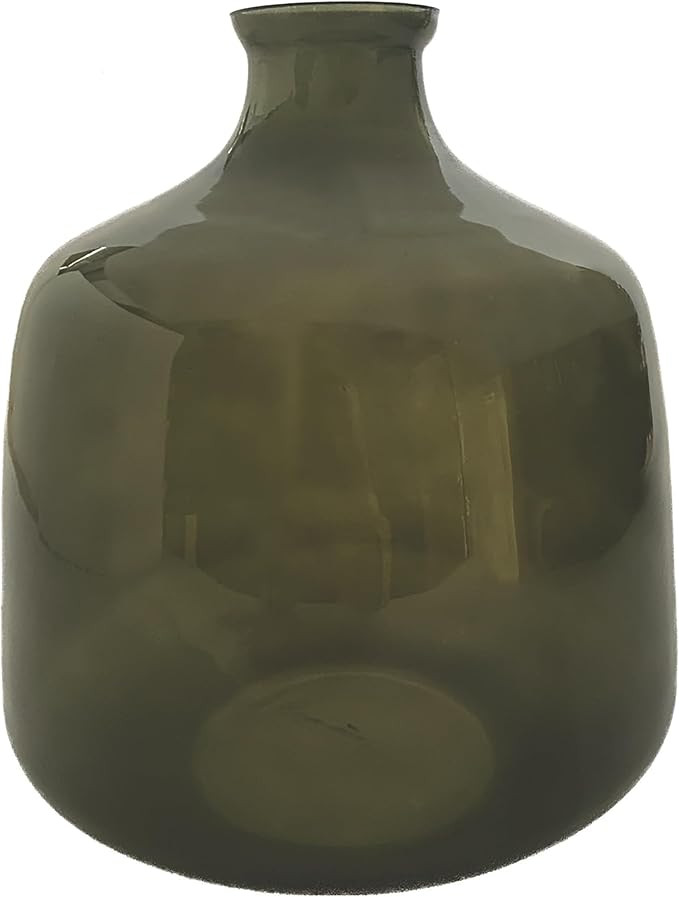 Creative Co-Op Glass Bud Vase, Green | Amazon (US)