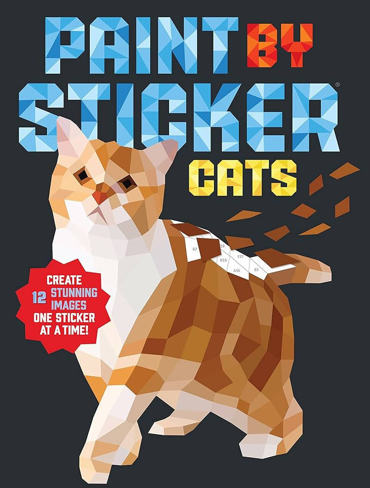 Paint by Sticker (Official): Cats: Create 12 Stunning Images One Sticker at a Time! | Amazon (US)