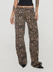 Top Model Jeans Leopard | Princess Polly US