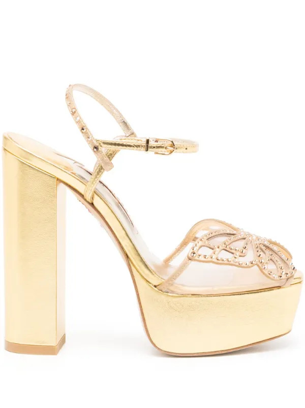 Farfalla crystal-embellished sandals | Farfetch Global