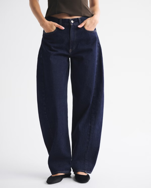 Mid Rise Barrel Jean | Abercrombie & Fitch (UK)