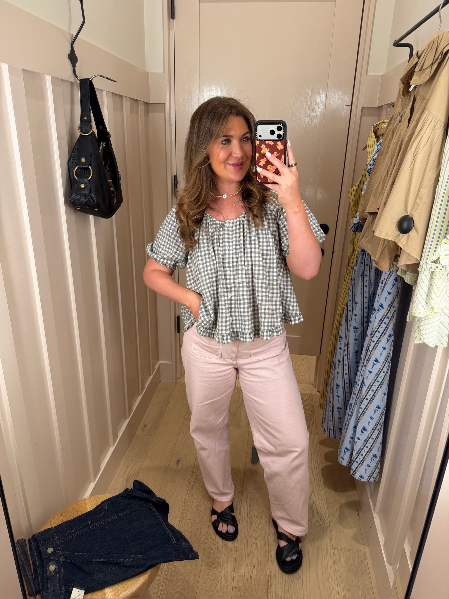 Love this spring outfit! Perfect for a day out or running errands

spring outfit, casual spring style, everyday outfit, denim outfit, neutral outfit, lightweight layers, brunch outfit, weekend outfit, effortless style, womens fashion
