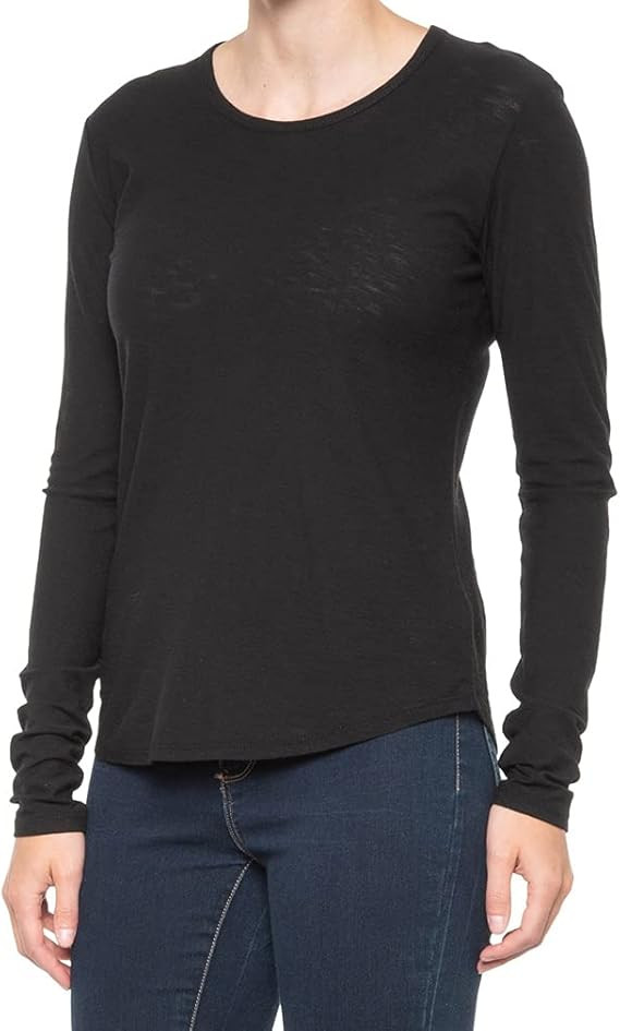 James Perse Womens Crewneck Slub Jersey T-Shirt | Amazon (US)