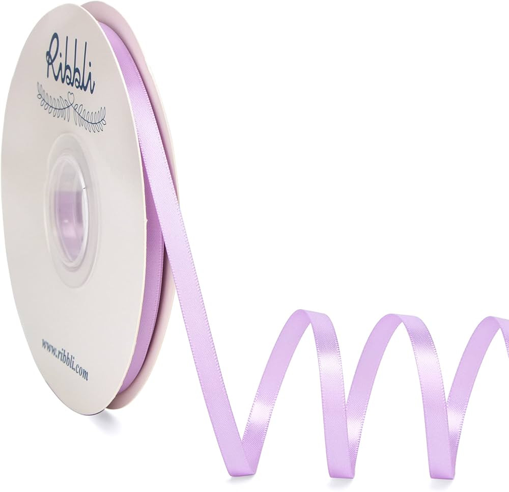 Ribbli Light Orchid Satin Ribbon,Double Faced Satin 1/4 inch x Continuous 50 Yards,Light Orchid R... | Amazon (US)