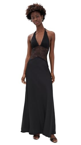Runaway the Label Women's Lilith Halter Maxi Dress, Black, M | Amazon (US)