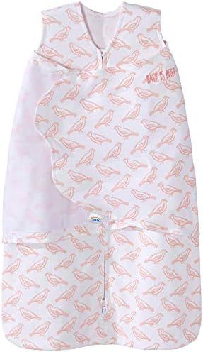 HALO 100% Cotton Sleepsack Swaddle, 3-Way Adjustable Wearable Blanket, TOG 1.5, Birdie Blush, Small, | Amazon (US)
