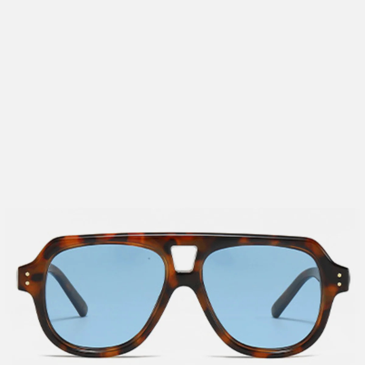 BOSTON Blue Tint Oversized Sunglasses | Noughts and Kisses