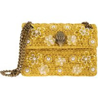 Kurt Geiger – Kensington-Gewebetasche mit Juwelen-Blumenverzierungen | Balardi (US & Canada)