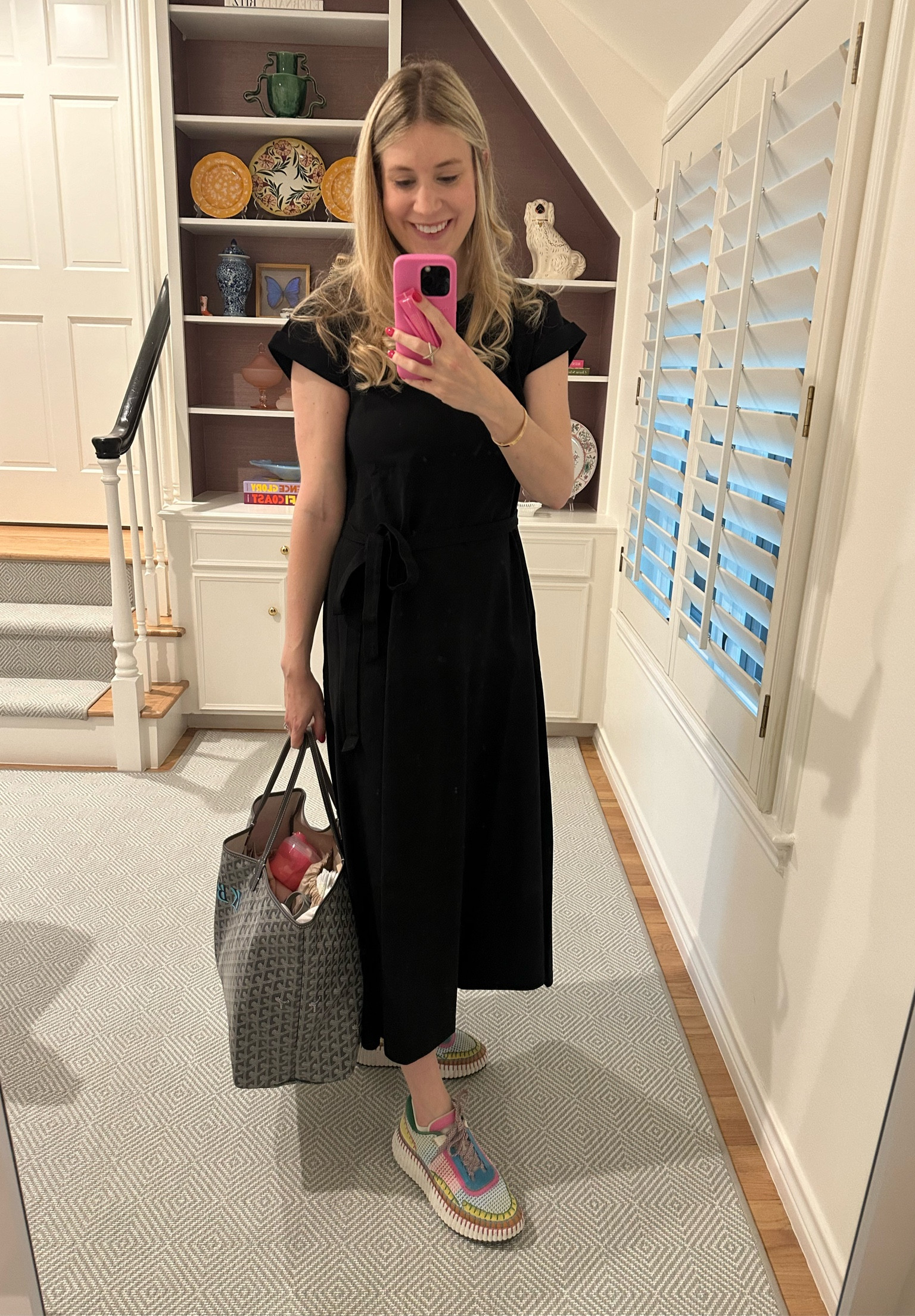 Airport outfit ready! My travel day outfit from PB! It was perfect on the plane and perfect with an infant and loved wearing black so I could wipe away spit up or anything else while holding baby on the plane! I loved it because I still feel put together and fun! 🩷 could also work with a bump and would be an easy maternity style!

#LTKTravel #LTKStyleTip #LTKBump