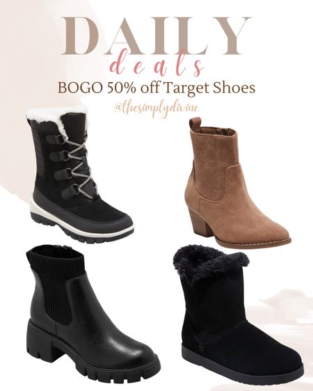 BOGO 50% off Target shoes!! Run (hah!), don’t walk! 

| Target | sale | bogo | shoes | boots | heels | shoe sale | 

#LTKsalealert #LTKshoecrush #LTKstyletip