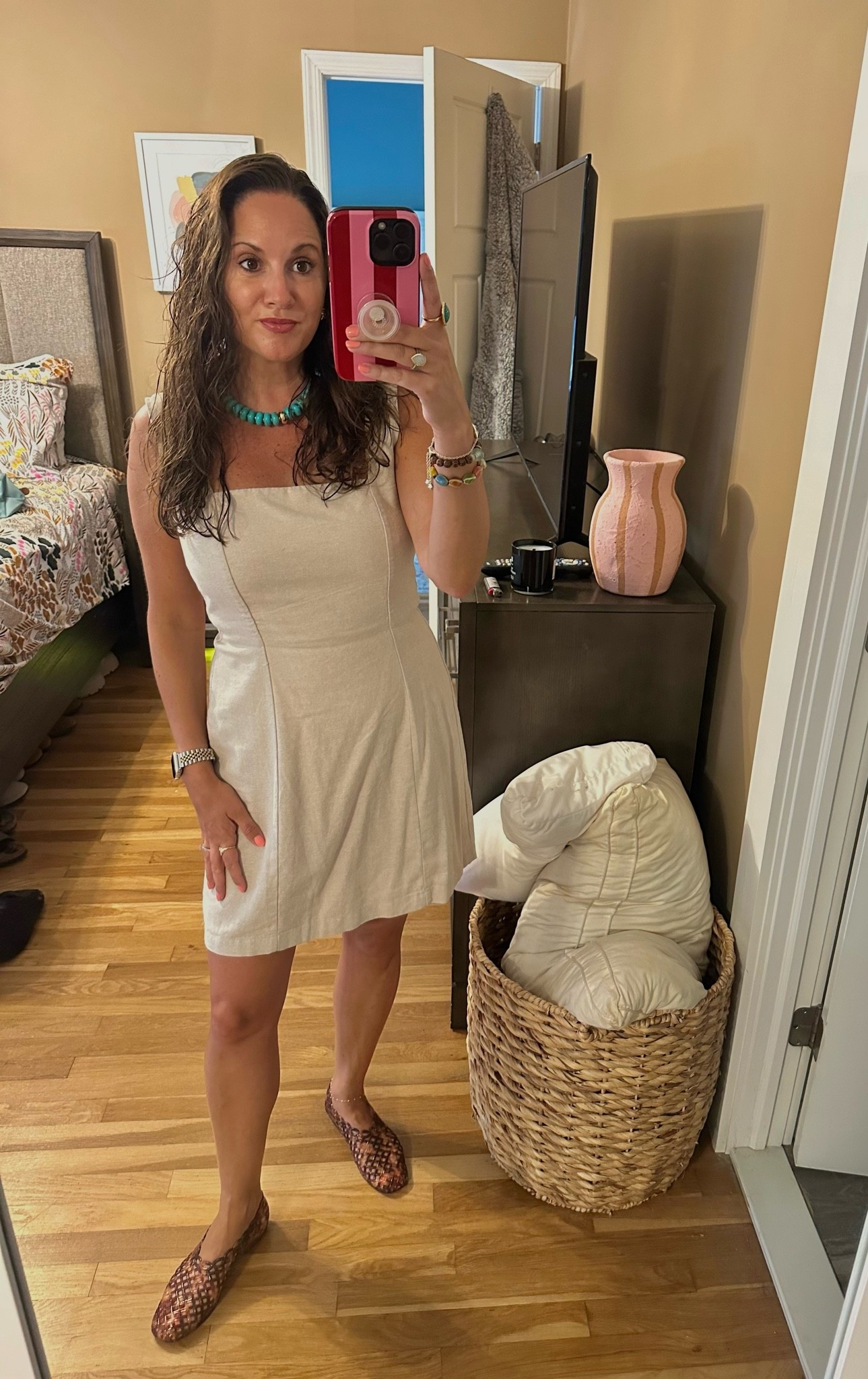 Old Navy khaki linen dress (sold out, from last year) — I linked similar!

#LTKootd #LTKgrwm #LTKWorkwear