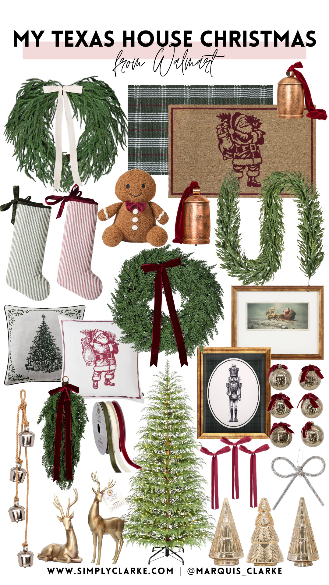 Texas house Christmas with a cozy, classic feel! Fresh greenery, velvet bows, vintage Santa details, and a little bit of sparkle—linked all my favorite finds for the season! 

Texas Christmas decor - traditional Christmas decor - velvet bow decor - vintage Santa decor - Christmas wreaths - holiday home finds

 

 #LTKSeasonal #LTKHome