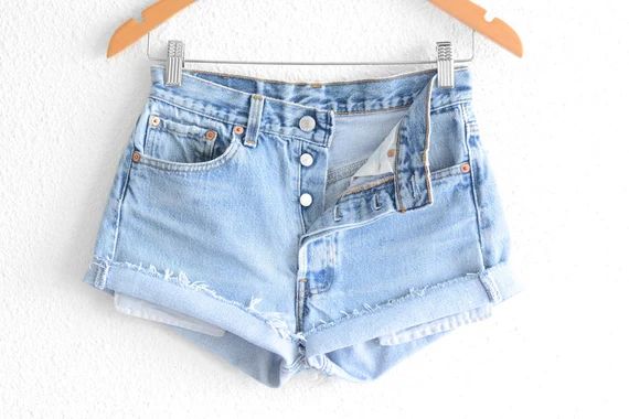 Levis 501 Shorts Levi High Waisted Denim Shorts Levis Shorts Vintage Levi High Waisted Jean Shorts H | Etsy (US)