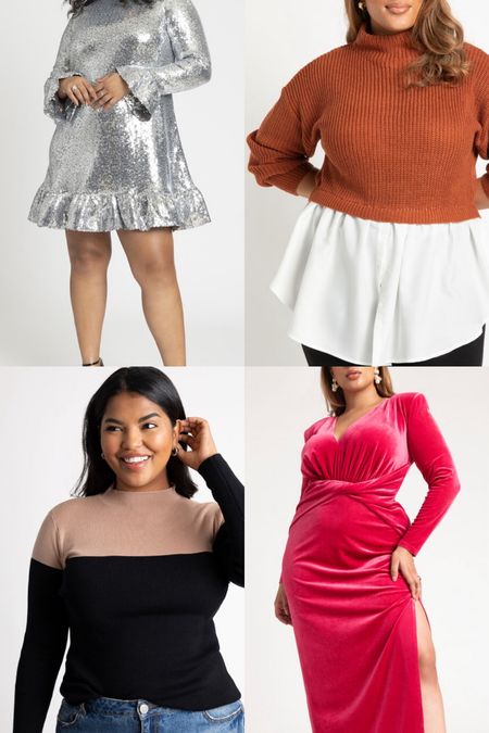 Eloquii holiday looks are 60% off today! Grab for NYE and casual looks too! 

#LTKplussize #LTKfindsunder50 #LTKHoliday