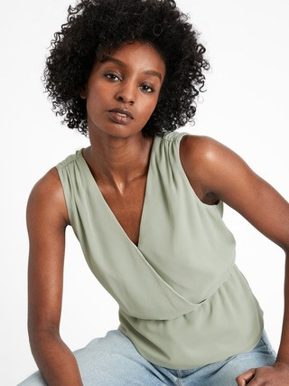 V-Neck Peplum Top | Banana Republic (US)