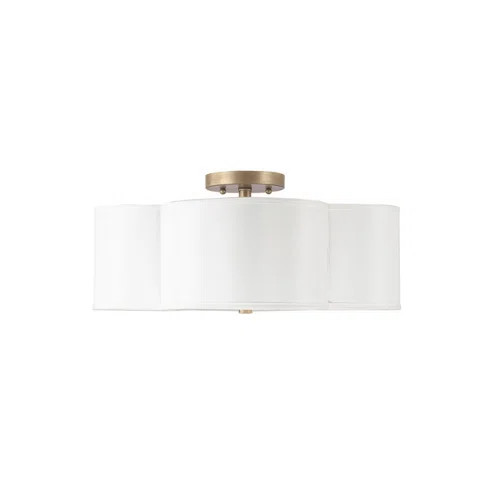 Harriett Scalloped Semi Flush Mount | Wayfair North America