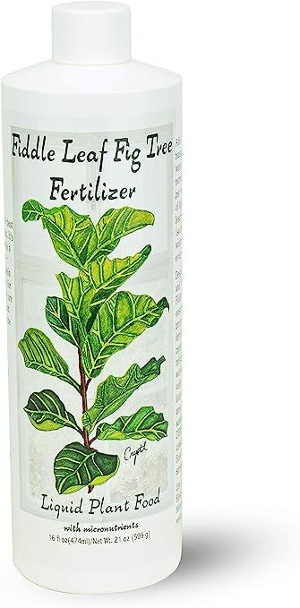 Fiddle Leaf Fig Tree Fertilizer (16 oz) Ficus Plant Food | Improves Leaves and Branches | Potted ... | Amazon (US)